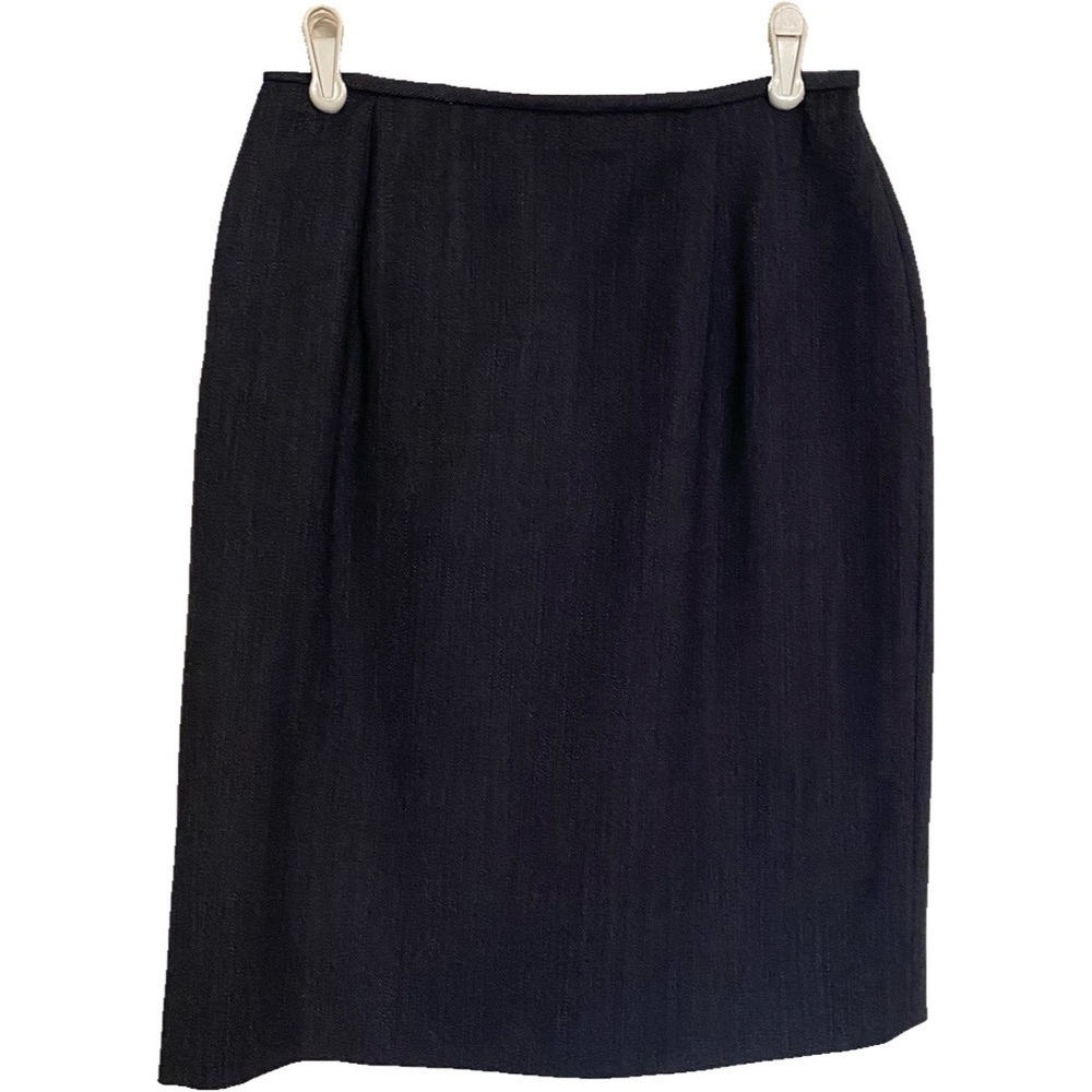 Ralph Lauren Wool Pencil Skirt Charcoal Gray Sz 4 Classic Business Career Preppy
